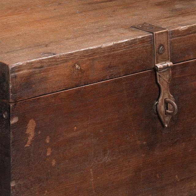 Wood Vintage Box with Divider, 1940s For Sale - Image 7 of 9