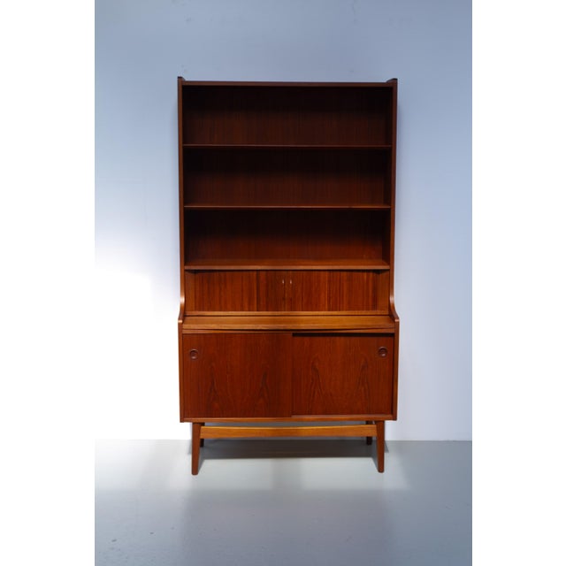 Danish Mid-Century Modern Teak Bookcase by Johannes Sorth for Nexø, 1960s These much loved classic Scandinavian Modern...