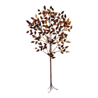 Vintage Curtis Jere's Copper Tree Sculpture For Sale