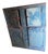 Antique Farmhouse Wood-Painted Turquoise Cabinet For Sale