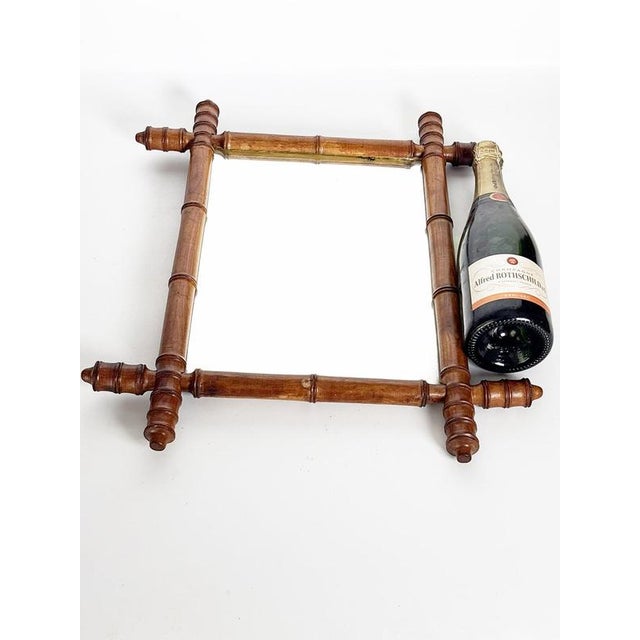 Vintage Wooden Mirror, France, 1930s For Sale - Image 3 of 13