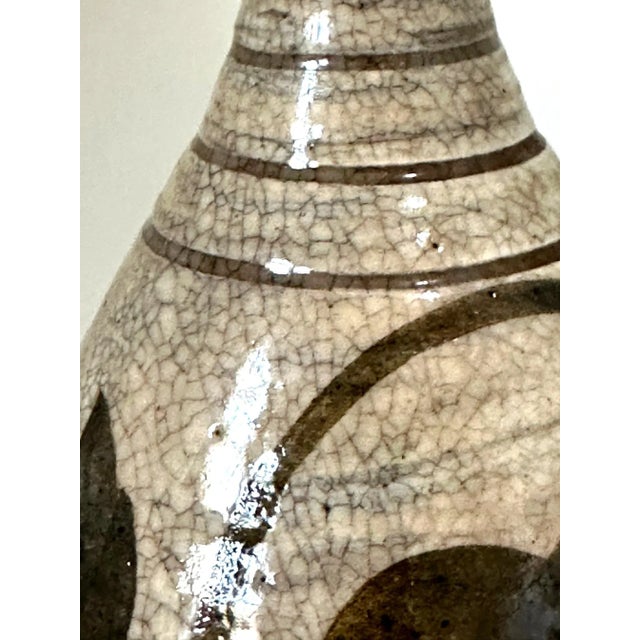 Korean Glazed Ceramic Vase Buncheong Ware Joseon Dynasty For Sale - Image 11 of 12