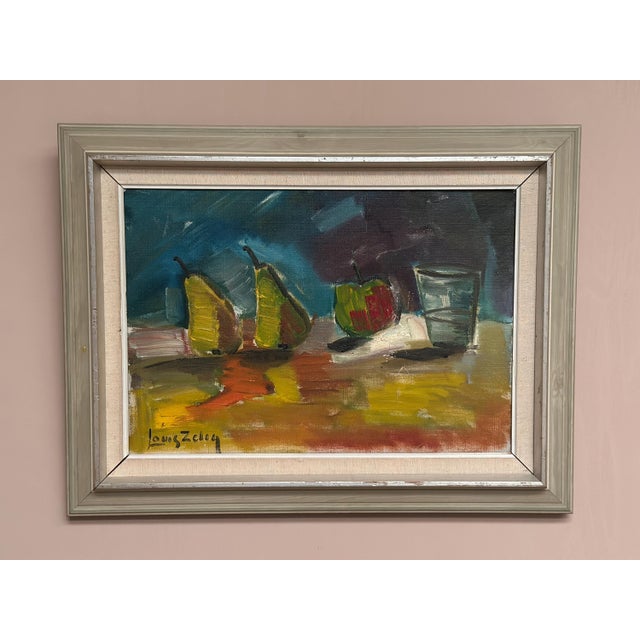 Louis Zelig, Fruit, 1960s, Oil on Canvas, Framed 72 × 55 Cm For Sale - Image 16 of 18