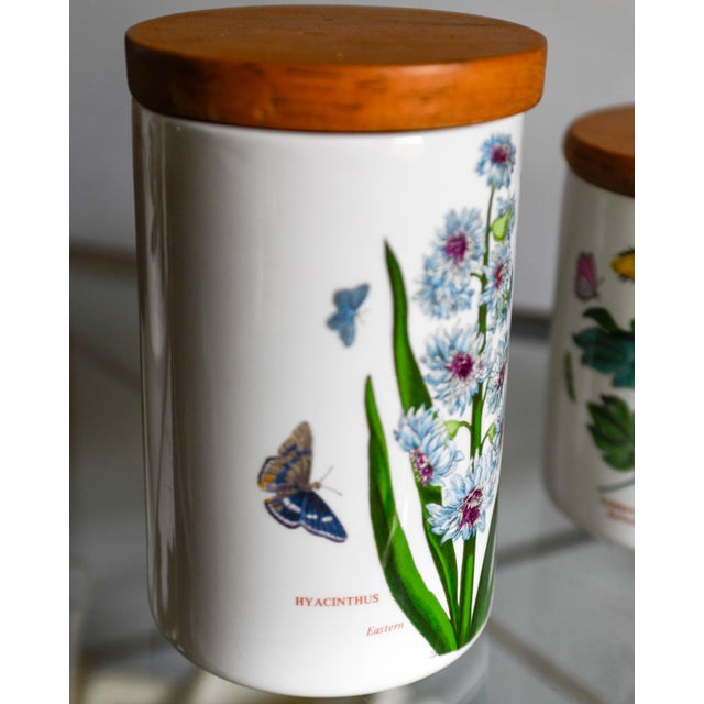 Set of 3 Portmeirion Botanic Garden Kitchen Storage Canisters Vintage For Sale - Image 4 of 5