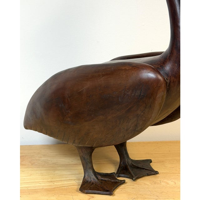Monumental Art Moderne Bronze Pelican Sculpture, USA, Circa 1940s For Sale - Image 12 of 18
