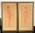 Fabulous pair of vintage c.1930 pastel pencil and gouache drawings by the listed American artist Rosa Burger. Rosa was...