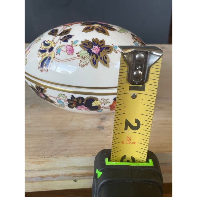 Ceramic Vintage Mason’s Ironstone Chinoise Egg Trinket Dish For Sale - Image 7 of 9