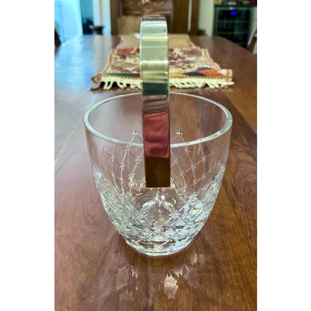 Christian Dior Etched Christian Dior Crystal Ice Bucket Champagne Chiller For Sale - Image 4 of 9