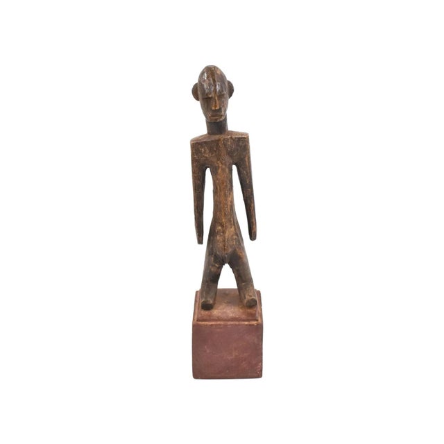 Early 20th Century Bamana Figure on Custom Base Mali For Sale