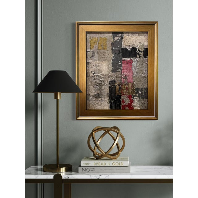 This original mixed-media abstract painting by J. Kent Martin is inspired by aerial views of farmland and the ordered...