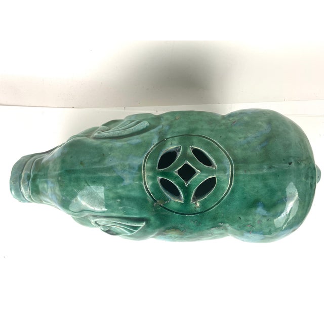 Green Vintage Chinese Green Glazed Pig Censor, Tang Dynasty Style For Sale - Image 8 of 12