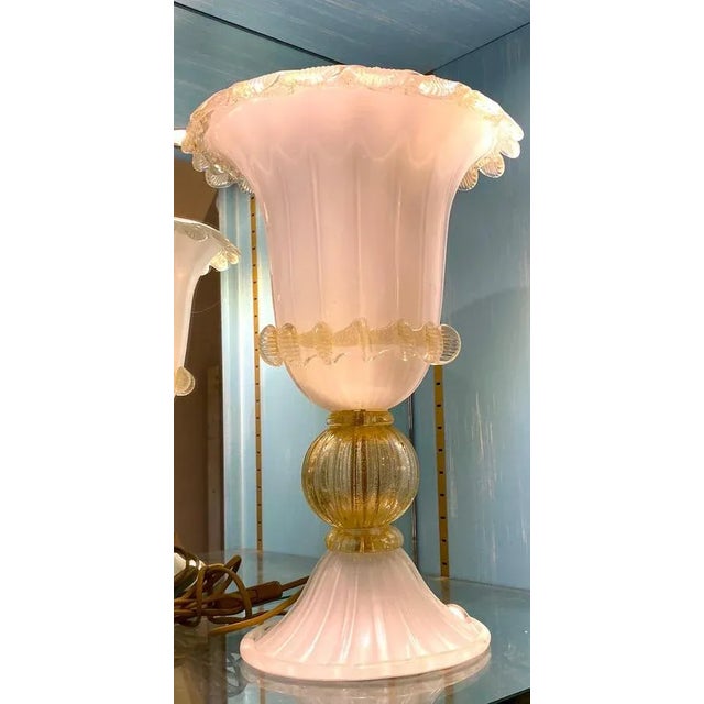 Murano Glass Table Lamps, Set of 2 For Sale - Image 6 of 7