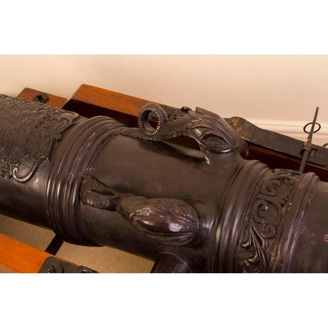 20th Century Bronze Artillery Cannons, Set of 2 For Sale - Image 13 of 18