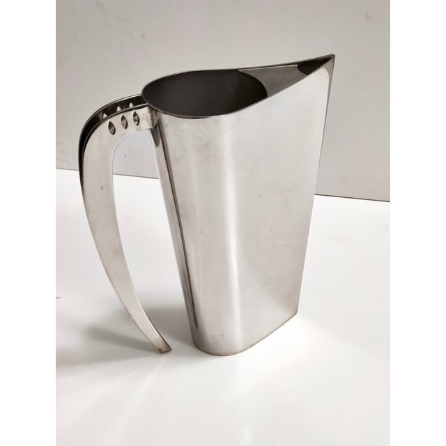 Silver-Plated Brass Jug Kanye by Lino Sabattini, Italy, 1970s For Sale - Image 13 of 13