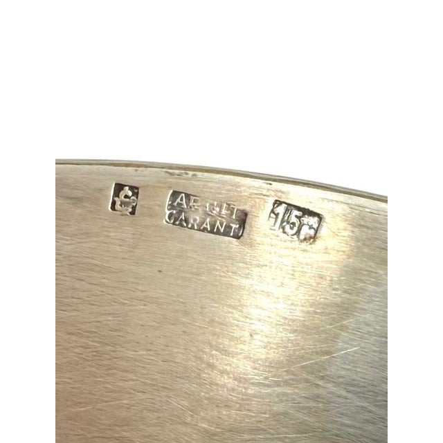 Art Deco Silver-Plated Coup / Vide Poche, France 1940s For Sale - Image 6 of 10