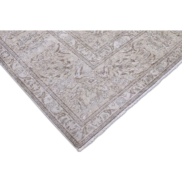 Transitional 1960s Persian Tabriz Rug For Sale - Image 3 of 5