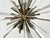 Brass Brass & Nickel "Sunburst" Chandelier by Remains Lighting of New York For Sale - Image 8 of 18