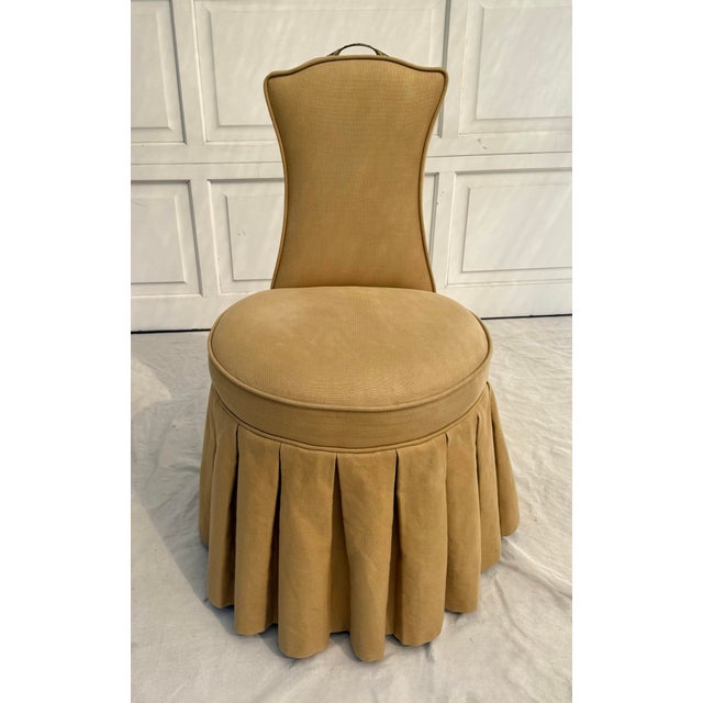 Here is a wonderful upholstered chair made by Frontgate in 2013. The chair has a great nostalgic feel with the rounded...