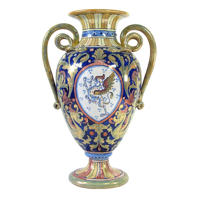 Italian Lustre Glaze Vase by Alberto Rubboli, 1930s For Sale