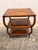 Late 20th Century Late 20th Century Henredon Acquisition Three Tier Side Table Solid Mahogany and Crushed Bamboo For Sale - Image 5 of 11