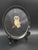 Mid-Century Couroc of Monterey California Hand-Inlaid Owl Round Black Serving Tray For Sale - Image 14 of 18
