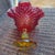 Fenton Amberina hobnail ruffled pedestal compote candy dish.Colorway: Known as "Amberina," this glass transitions from a...