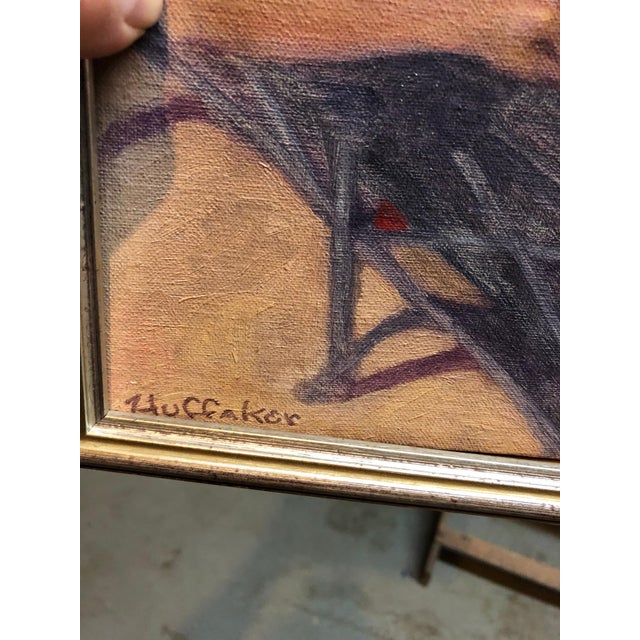 Late 20th Century Late 20th Century Sandy Huffaker, Oil Painting by Well Known Cartoonist and Illustrator Upper East Side, Manhattan, Framed For Sale - Image 5 of 5