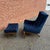 Navy Blue Vintage Castro Convertible “Arden” Lounge Chair and Ottoman For Sale - Image 8 of 9
