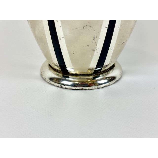 Mid-Century Modern Art Deco Silver-Plated Ikora Vase from WMF, 1950s For Sale - Image 3 of 8