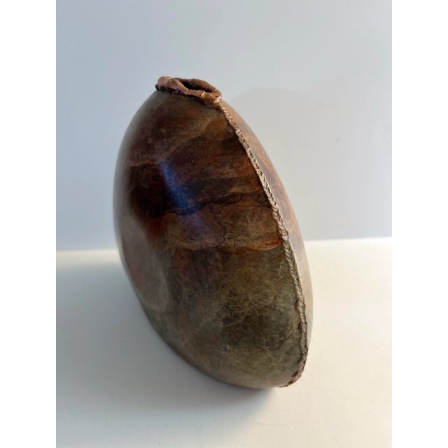 Unusual artist made copper vase created by Chicago sculptor Harold Kerr. Welded copper. Surface has been treated with a...