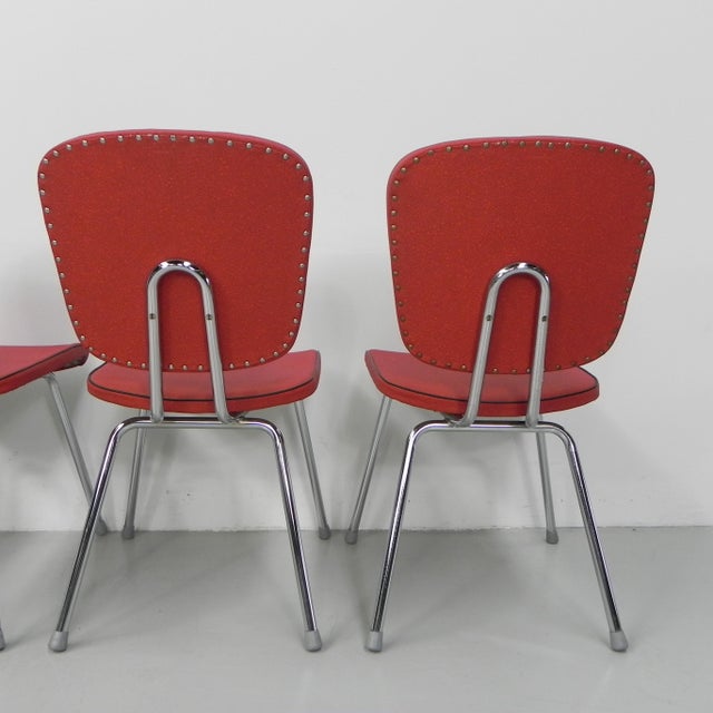 1950s Vintage Dining Chairs, 1950s, Set of 5 For Sale - Image 5 of 18