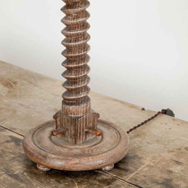 Brutalist Mid 20th Century Edit Brutalist Twist Table Lamp For Sale - Image 3 of 8