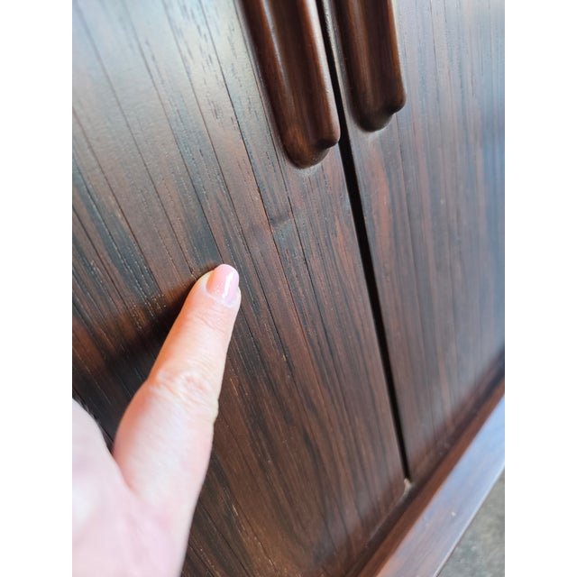 Falster Rosewood Sideboard Credenza Tambour MCM Vintage For Sale - Image 11 of 12