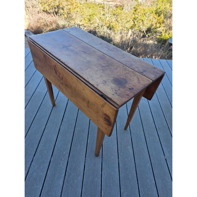 Early 19th Century Fruitwood Drop Leaf Table For Sale - Image 9 of 16