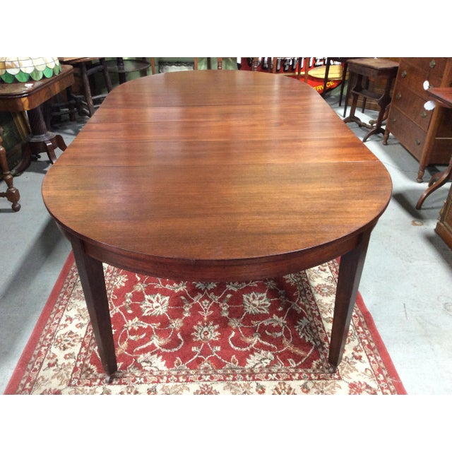 Traditional Mahogany 54" Dining Table With 4 Leaves Chairish