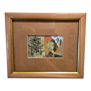 1990s Miniature Painting Beautifully Framed by Jan Butterfield. For Sale