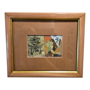 1990s Miniature Painting Beautifully Framed by Jan Butterfield.
