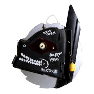 Konstantin Bokov, Recycle Dog, Found Art Collage, Signed and Dated For Sale