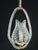 1940s Elgant Transparent Art Decò Barovier E Toso Pendant Light Murano Glass For Sale - Image 4 of 12