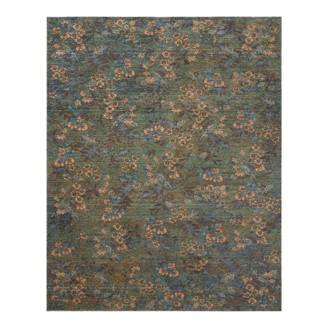 Loloi Winchester Seafoam Green / Teal 5'-3" x 7'-8" Area Rug For Sale
