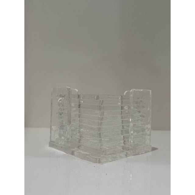 Vintage 1970s Lucite Coasters With Holder: Set of 11 Mid-Century Modern Add a dash of retro-chic style to your...