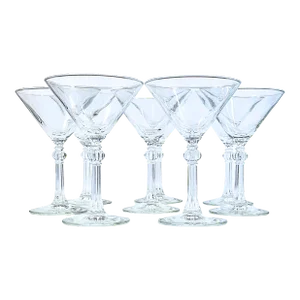 Hollywood Regency Champagne Coupes- Set of Eight