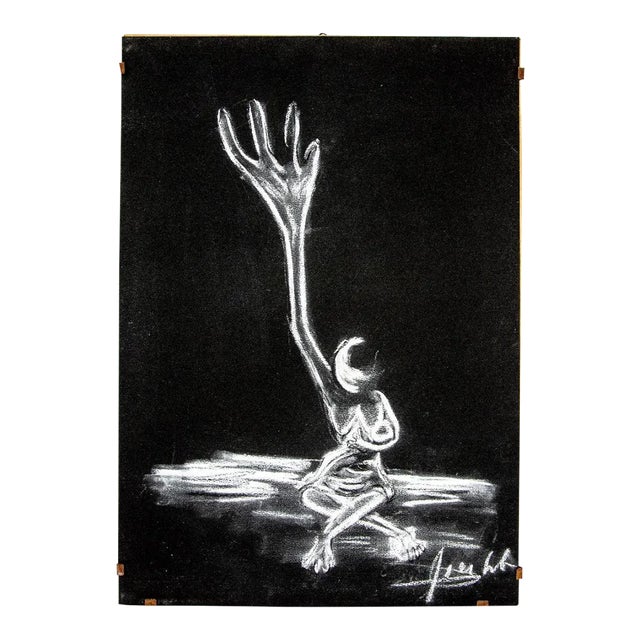 Figure - Drawing - 1970s For Sale