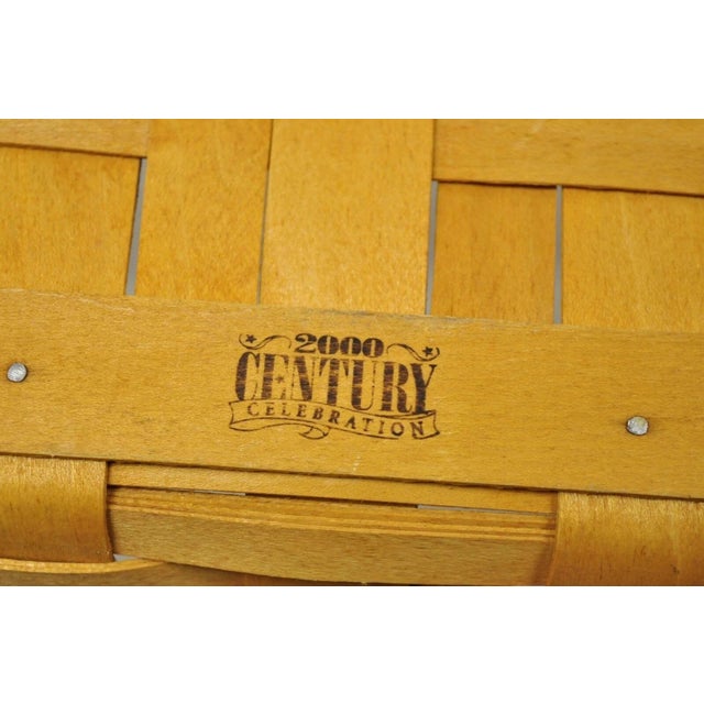 Vintage Longaberger Christmas Edition 2000 Edition Deck the Halls Basket W/ Lid For Sale - Image 10 of 12