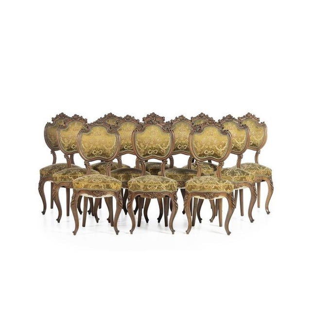 19th Century Louis XV Style Chairs, Set of 12 For Sale - Image 6 of 6