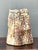 This vintage handcrafted ceramic vase is a striking example of organic studio pottery, distinguished by its sculptural...