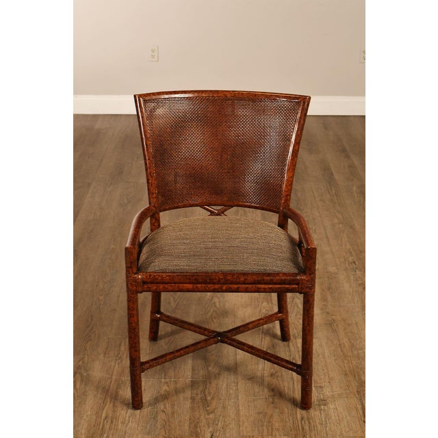 Ficks Reed Set of Four Woven Rattan Dining Chairs For Sale - Image 16 of 18