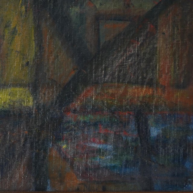 Signed Katzoff Mid 20th Century Abstract Framed Painting For Sale - Image 9 of 11