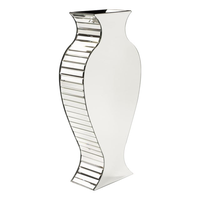 Rounded Mirrored Vase - Tall For Sale