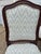 A lovely set of four French style dining chairs from Henredon, beautifully upholstered in a neutral soft blue and...